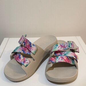 Chaco Women's Chillos Dlide Tie-Dye Sandals size 9